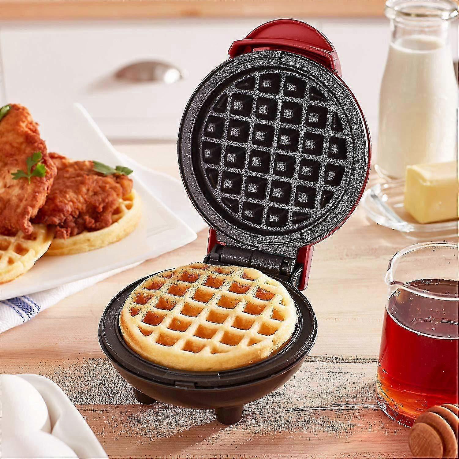 WXH Mini Waffle Maker - Electric Nonstick Round Waffle Grill Machine, Compact Design - Image 5