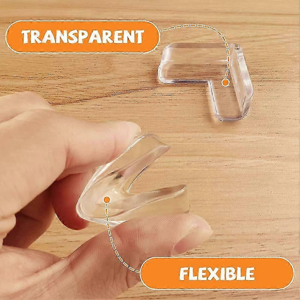 5pcs Soft Transparent Table Corner Protectors - Babies security Furniture Guards, Odorless Material - Image 2