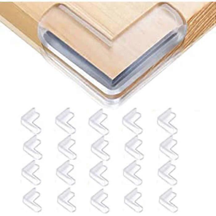 20pcs Glass Table Corner Protectors - Transparent Babies Proofing Edge Guards for Furniture - Image 4
