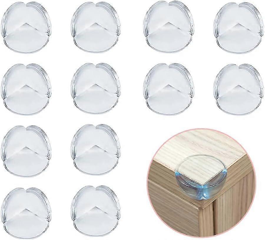 12pcs Babies Corner Protectors - Reinforced Transparent Table Corner Guards for Home security - Image 1