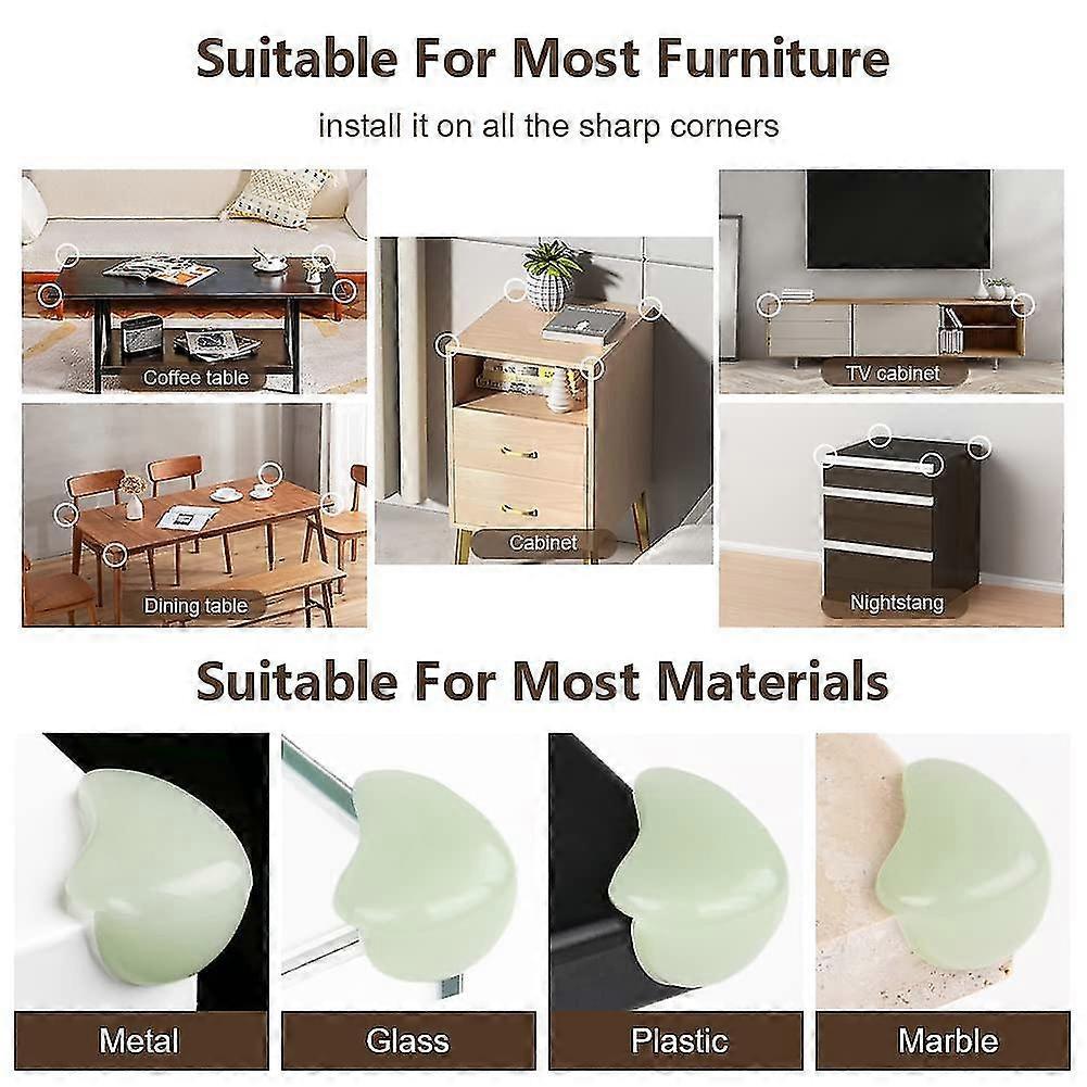 10pcs Babies Table Corner Protectors - Clear Babies Edge Guards for Sharp Corners - Image 2