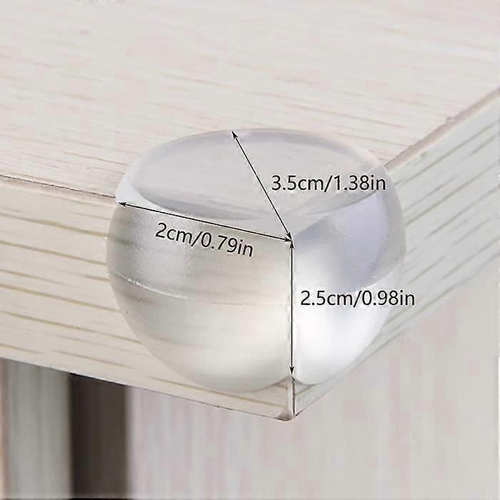 20pcs Transparent PVC Table Corner Protectors - Babies Proofing Furniture Edge Guards - Image 2