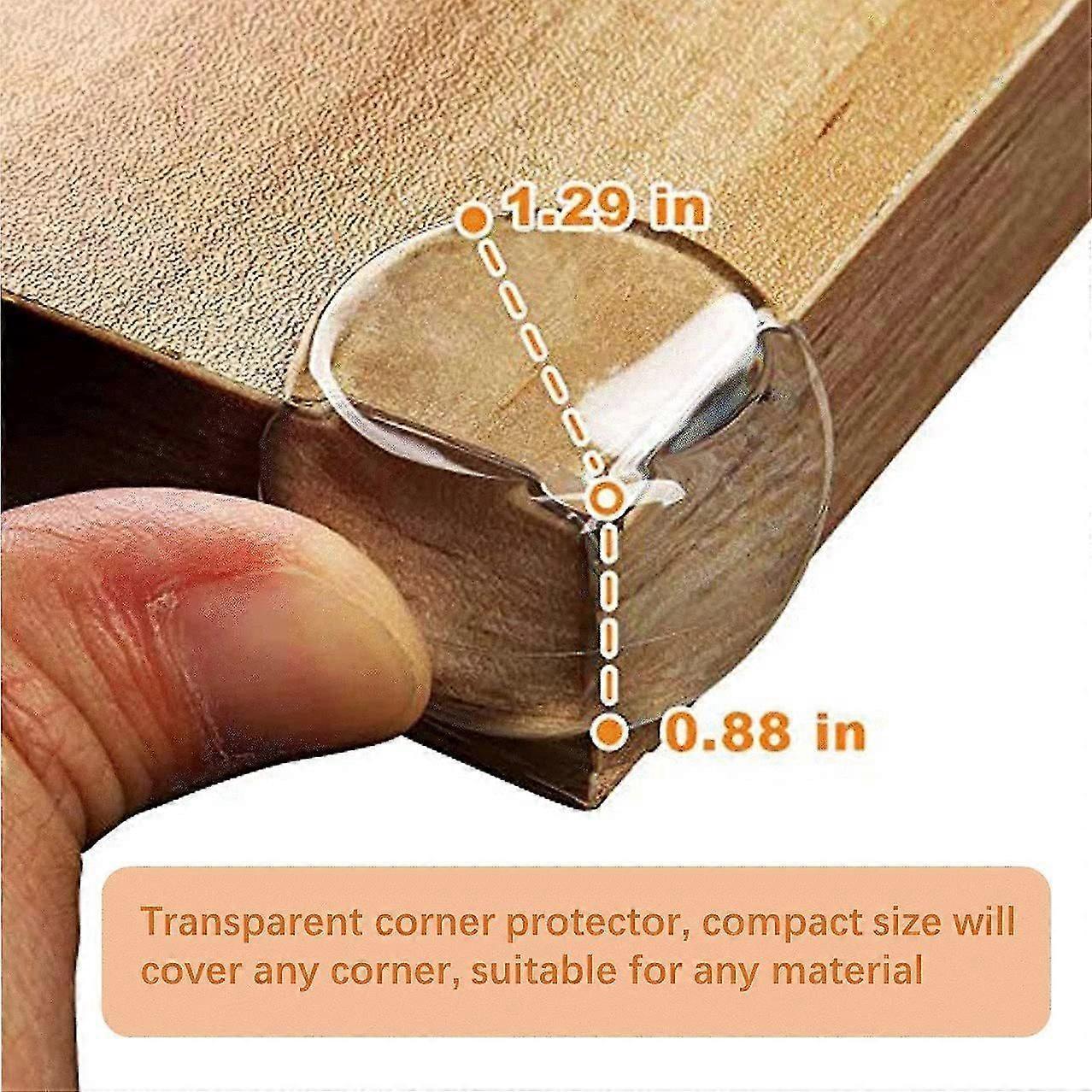12pcs Clear Table Corner Protectors - Transparent Babies Proofing Furniture Edge Guards - Image 3