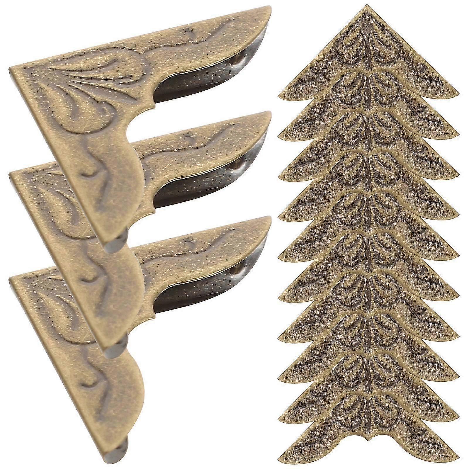 30pcs Retro Metal Book Corner Protectors - Decorative Page Guards for Albums & Journals - Image 1