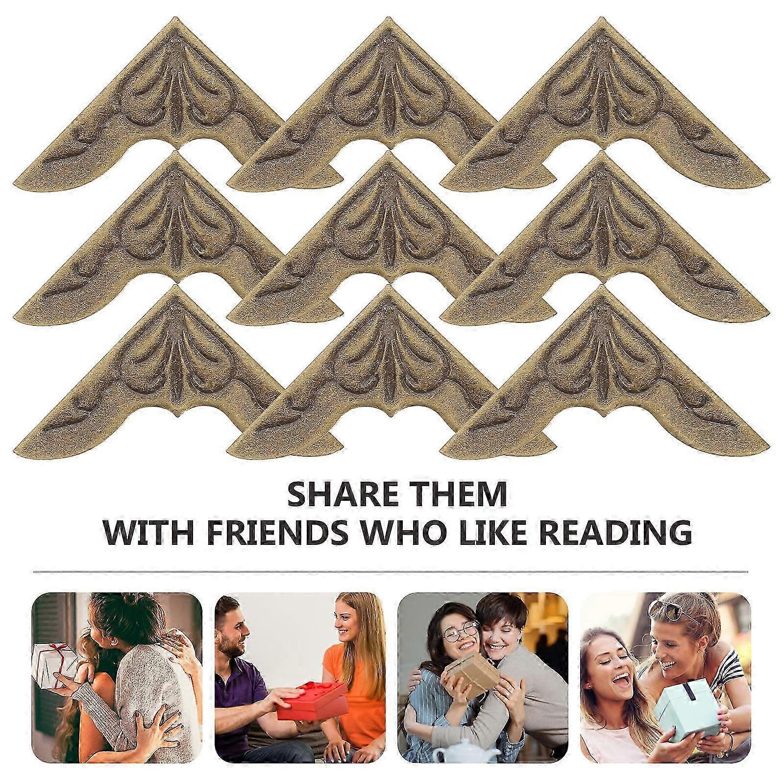 30pcs Retro Metal Book Corner Protectors - Decorative Page Guards for Albums & Journals - Image 3