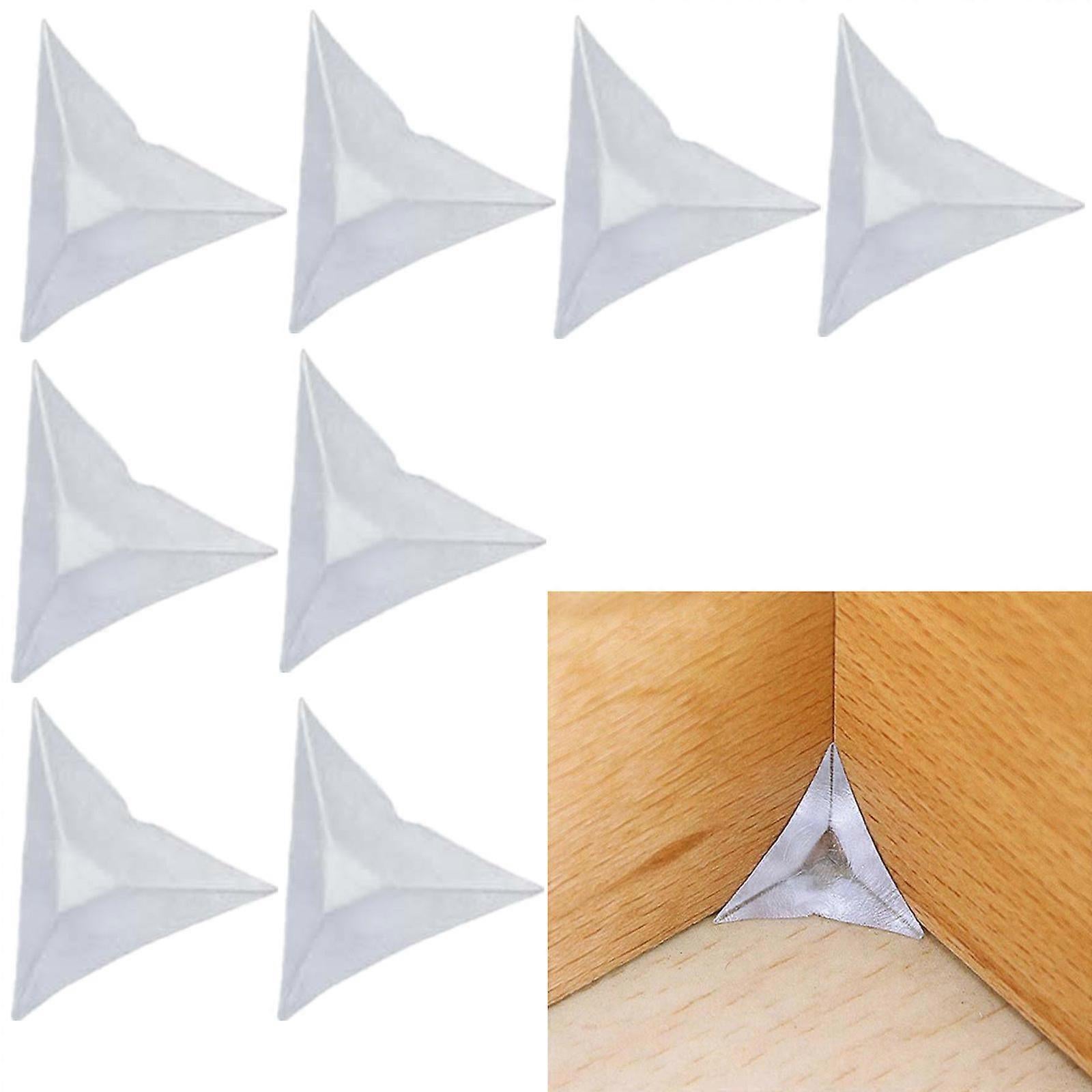 100pcs Triangle Clear Anti-Dust Corner Protectors - Decorative Edge Guards for Drawers - Image 1