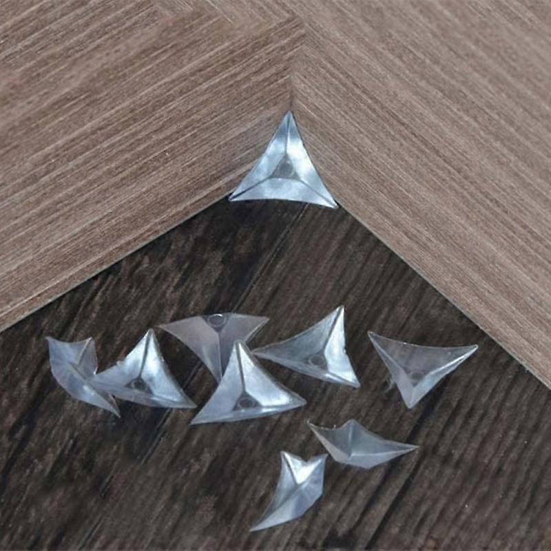 100pcs Triangle Clear Anti-Dust Corner Protectors - Decorative Edge Guards for Drawers - Image 2