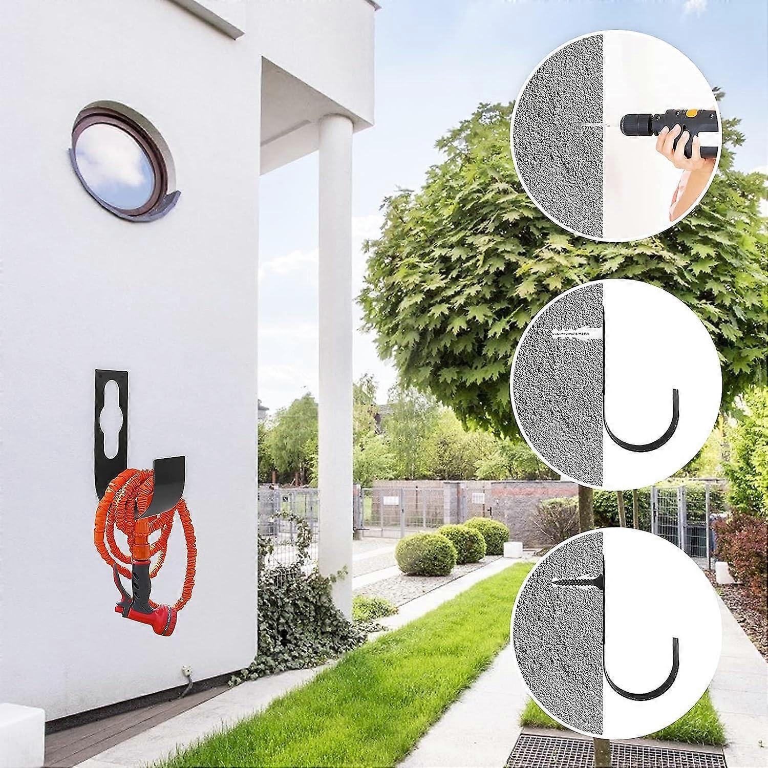 Garden Hose Holder - Wall Mount Hose Hanger Rack for Garden Hose Storage - Image 4