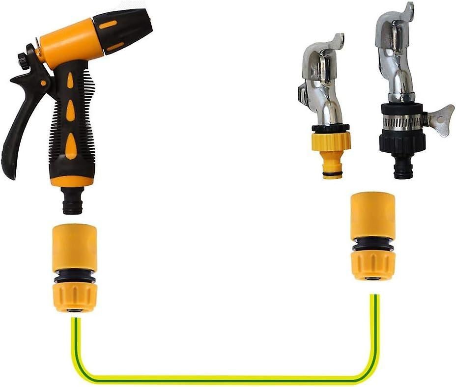 10pcs Garden Hose Nozzles & Quick Connectors - Plastic Garden Hose Spray Fittings Kit - Image 2