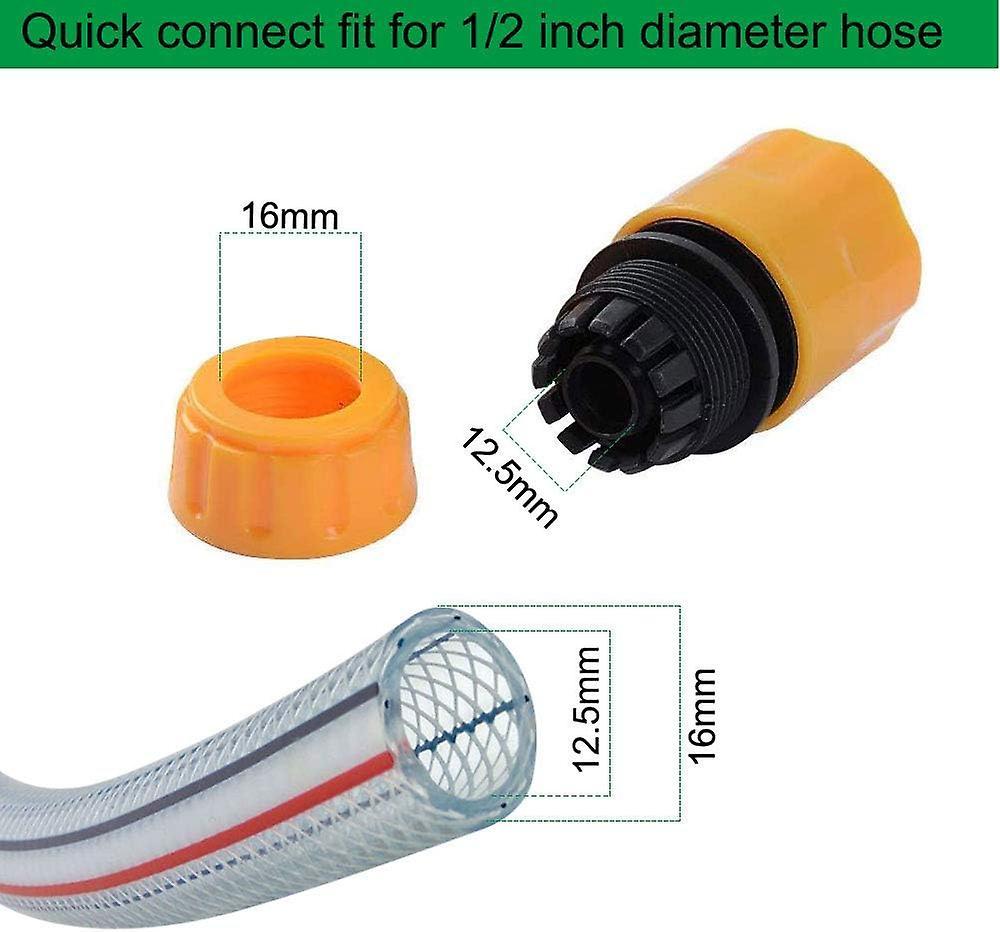10pcs Garden Hose Nozzles & Quick Connectors - Plastic Garden Hose Spray Fittings Kit - Image 3