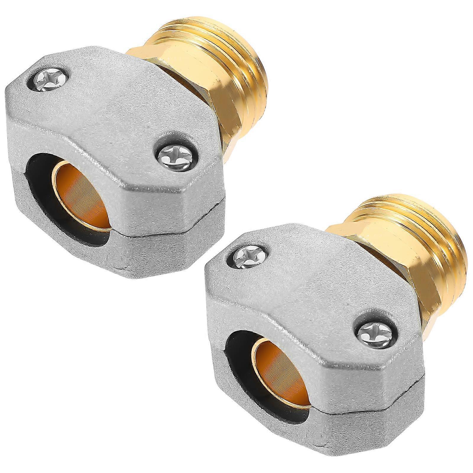 2pcs Garden Hose Repair Kit - Hose Connectors and End Replacement Fittings Set - Image 1