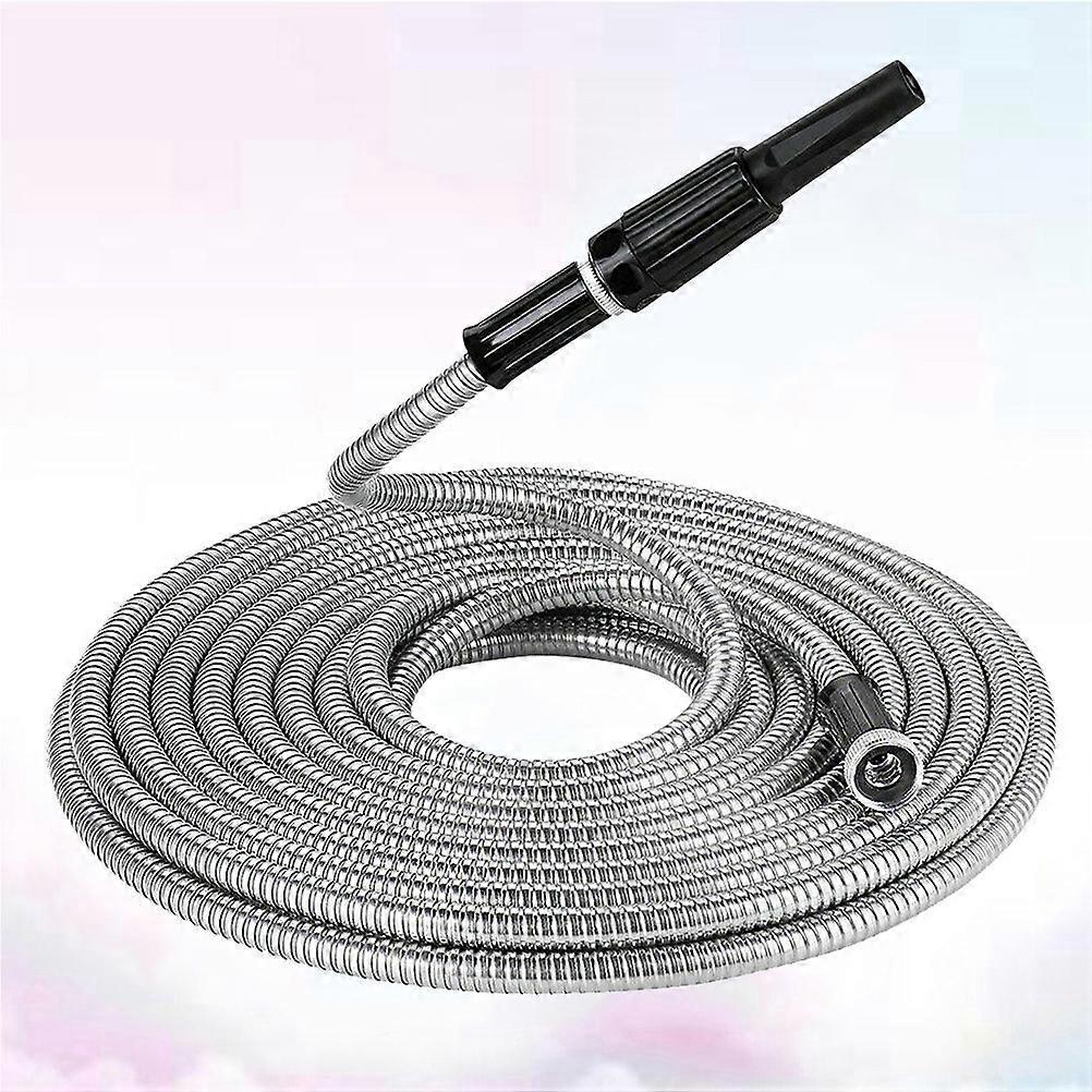 50ft Metal Garden Hose - Retractable Water Hose with Strong Outer Shell, Flexible Design - Image 3