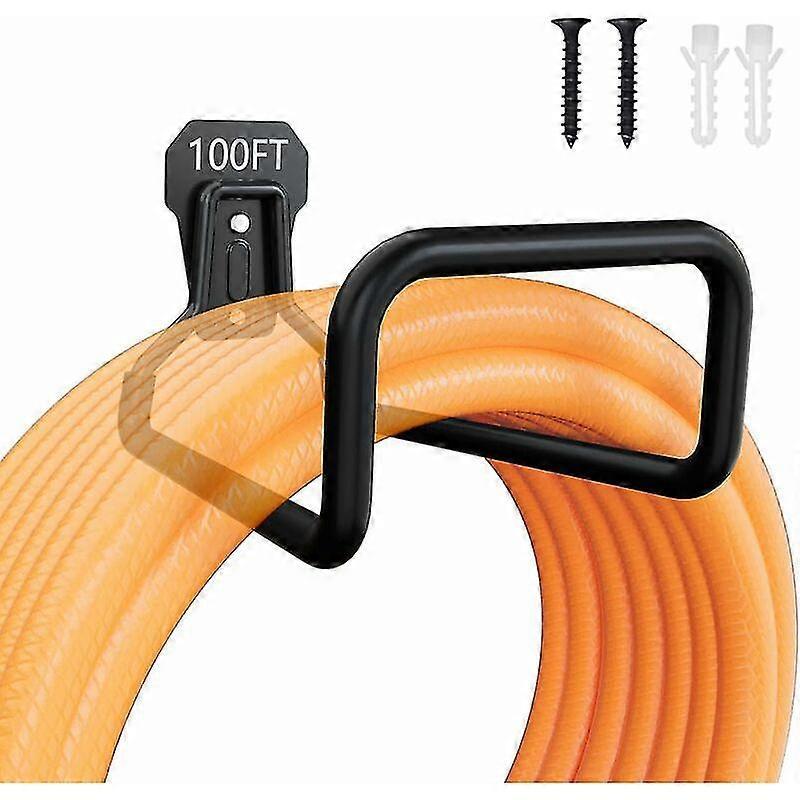 Heavy Duty Garden Hose Holder - Wall Mount Metal Hose Hook with Screws for Hose - Image 1