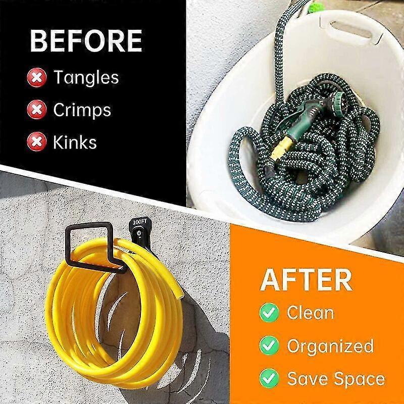 Heavy Duty Garden Hose Holder - Wall Mount Metal Hose Hook with Screws for Hose - Image 5