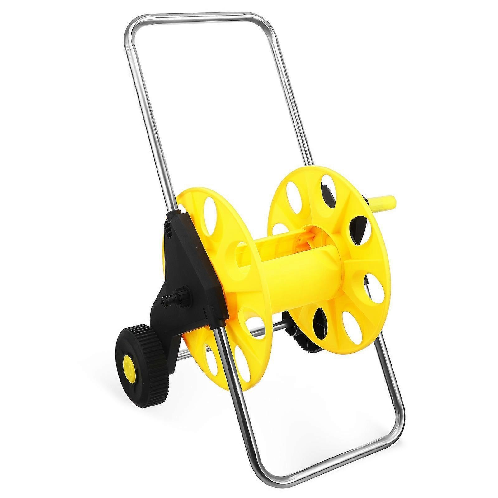 Hose Reel Cart with Wheels - Garden Hose Storage Cart with Handle and Hose Guide - Image 4