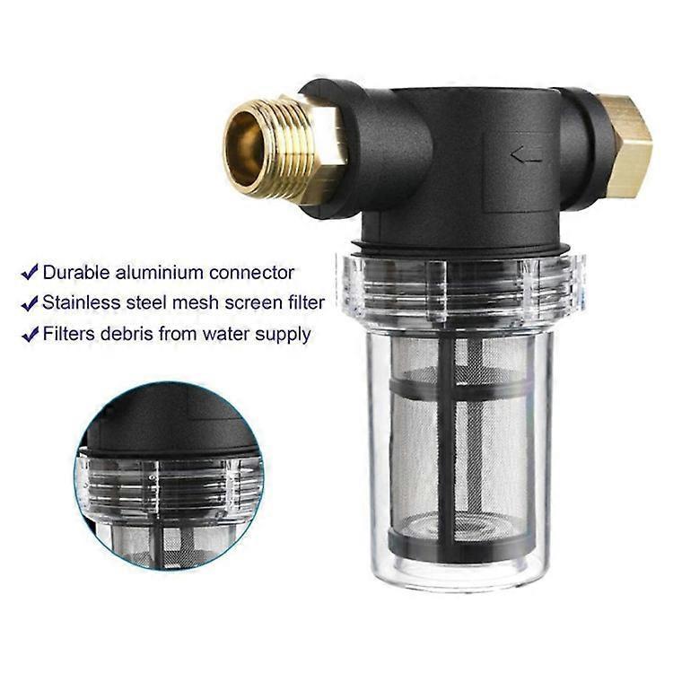 Garden Hose Sediment Filter - Water Filter for Pressure Washer Garden Hose Inlet - Image 3