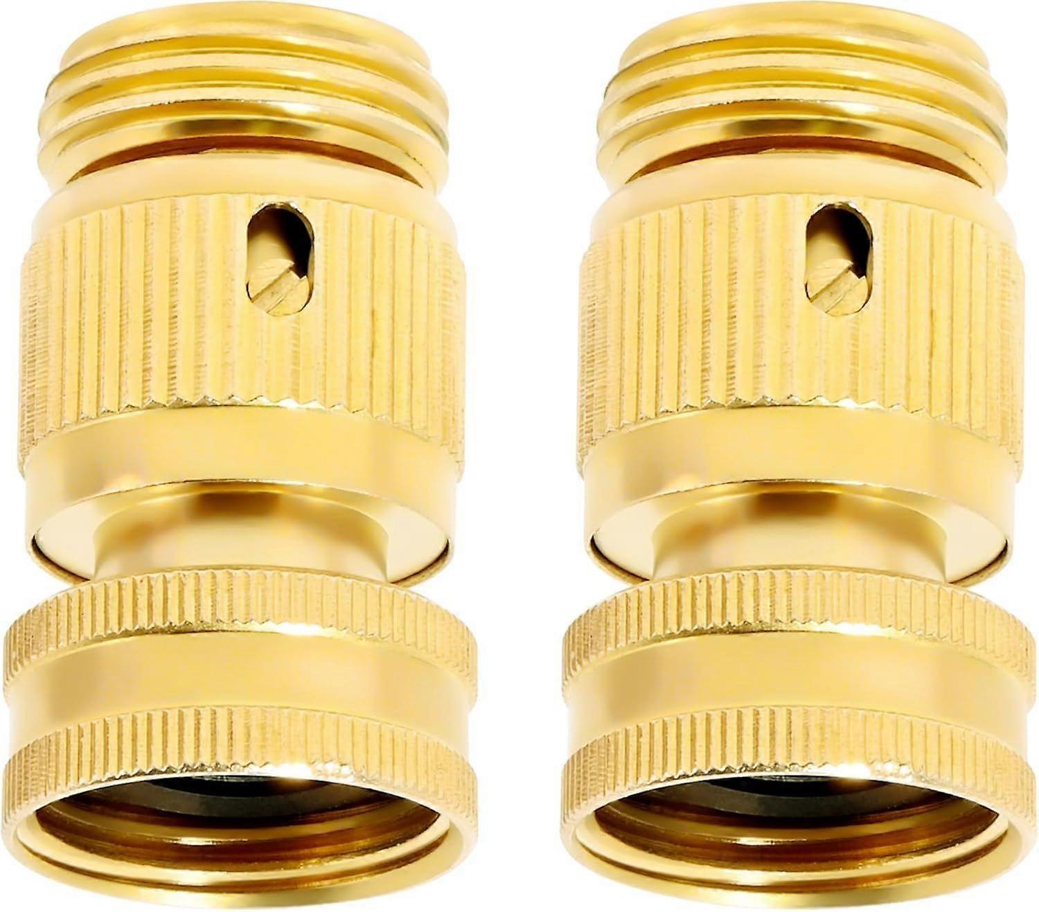 Solid Brass Garden Hose Quick Connect Fittings - Leak-Free Hose Connector Set - Image 4