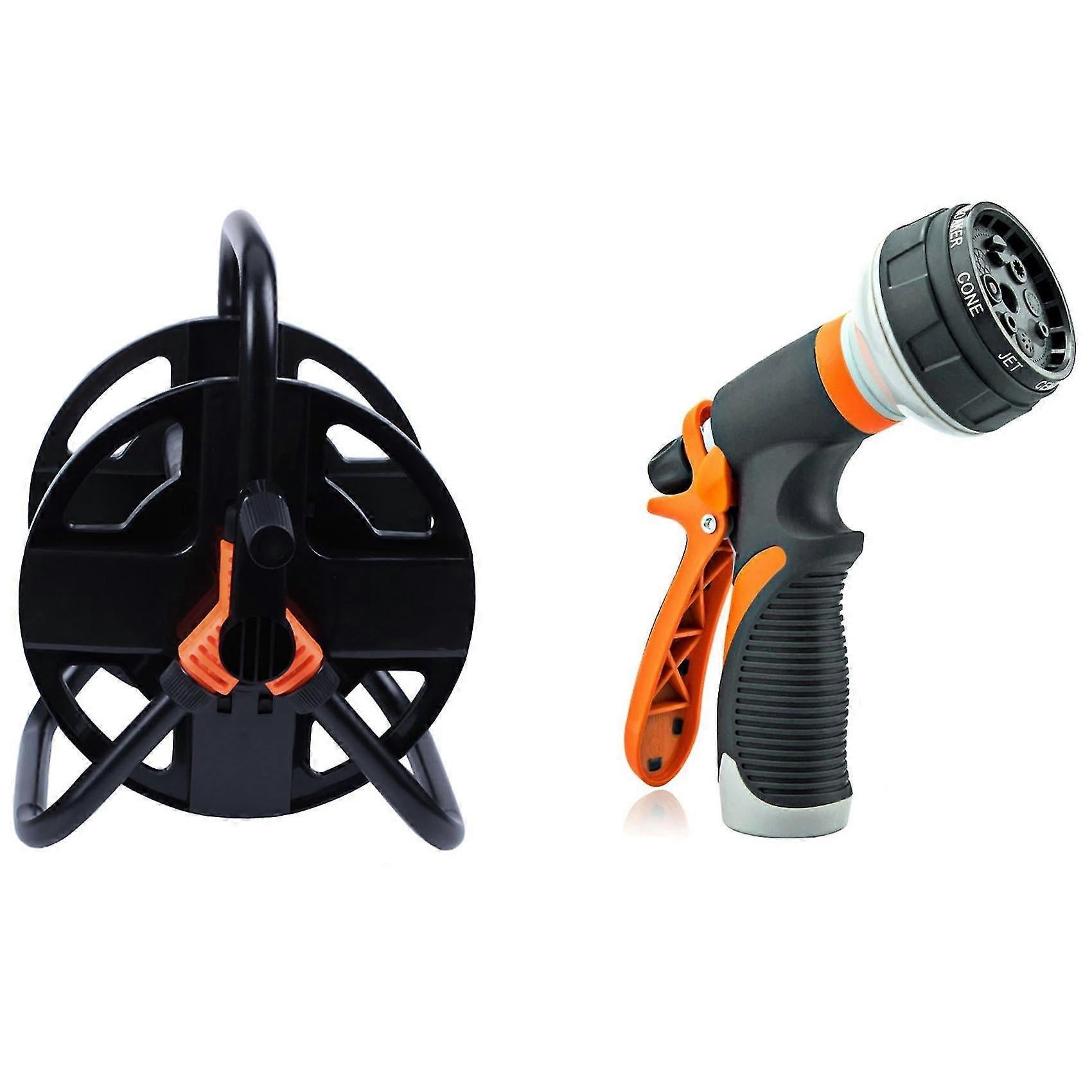 Garden Hose Spray Nozzle - Hose Nozzle with Storage Cart for Outdoor Use - Image 1