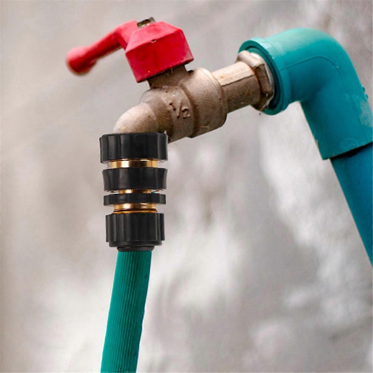 3/4 Inch Garden Hose Quick Connect - Universal Brass Fitting for Fast Hose Connection - Image 2