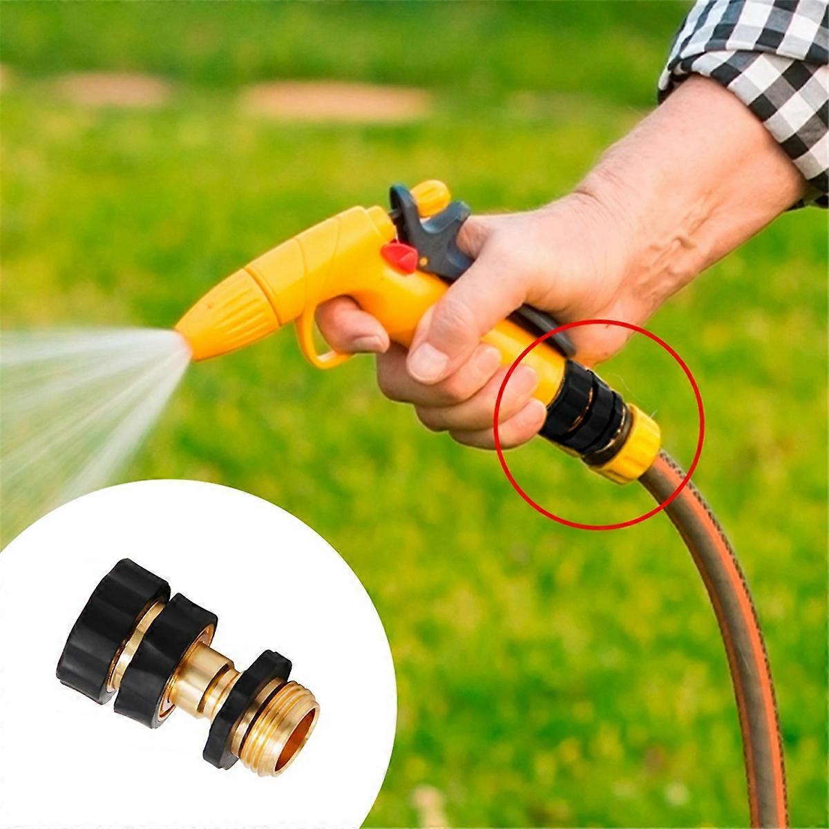 3/4 Inch Garden Hose Quick Connect - Universal Brass Fitting for Fast Hose Connection - Image 3