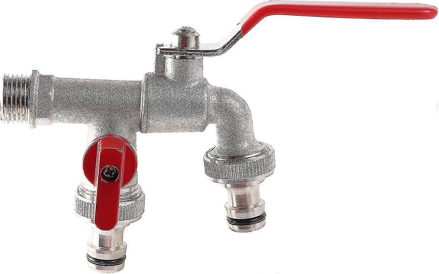 Garden Hose Faucet Adapter - Dual Outlet Tank Connector for Hose Attachment - Image 5