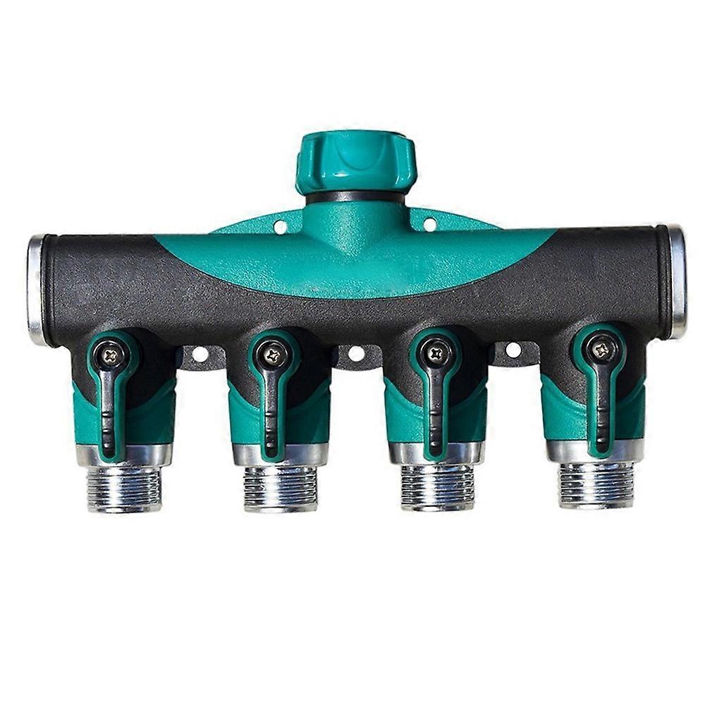 Water Hose Splitter - 2-Way Hose Manifold with Leak-Proof Connector Valves - Image 1