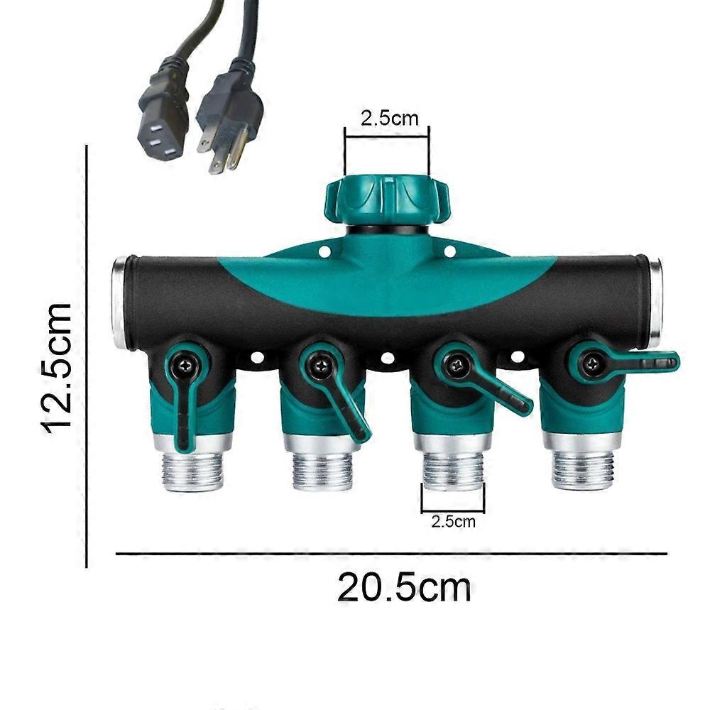 Water Hose Splitter - 2-Way Hose Manifold with Leak-Proof Connector Valves - Image 2