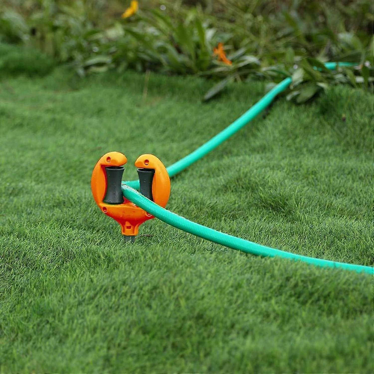 Garden Hose Guide Stakes - Metal Spiked Stakes to Prevent Hose Damage, Decorative Design - Image 2