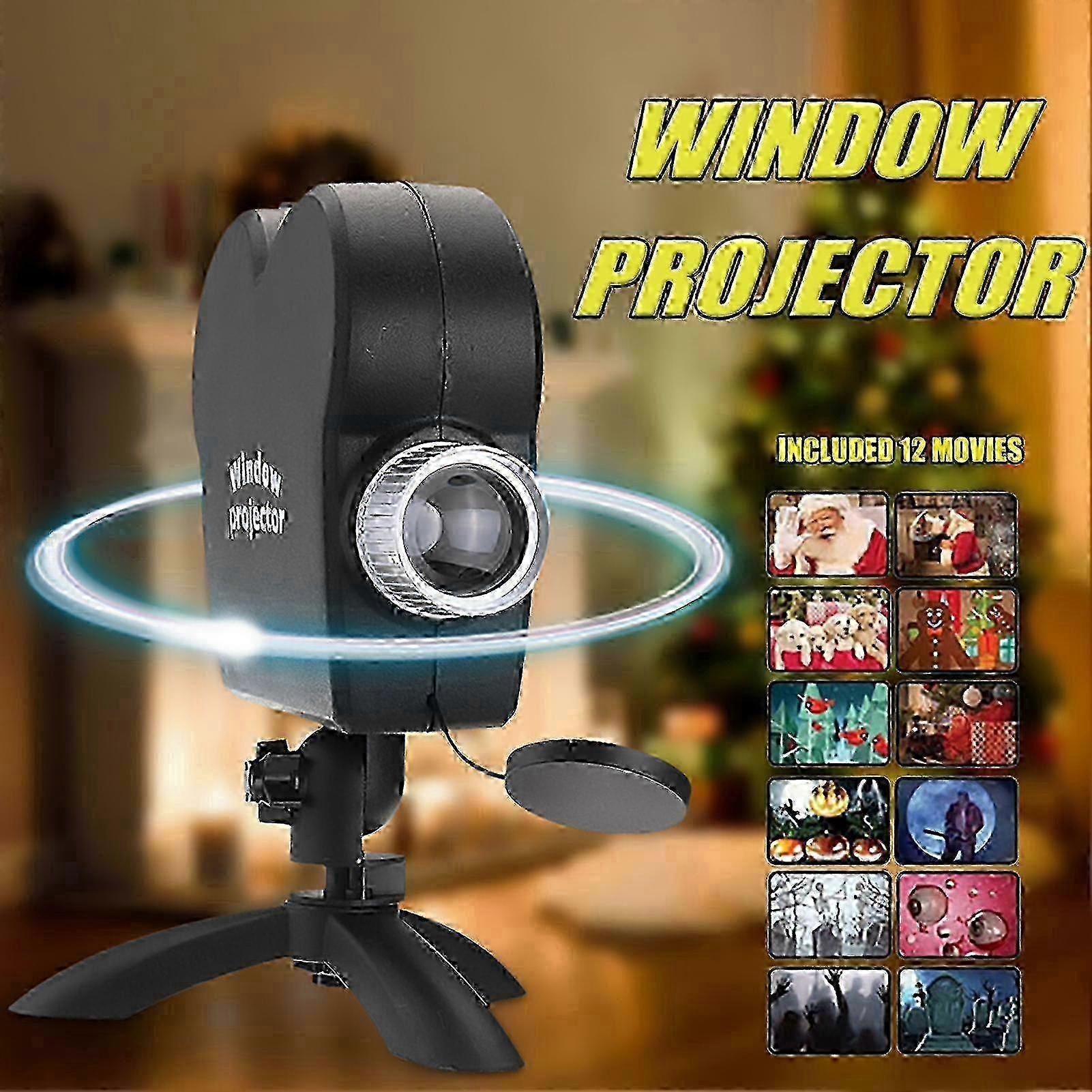 Christmas Halloween LED Window Projector - Seasonal Decorative Light Projector - Image 4