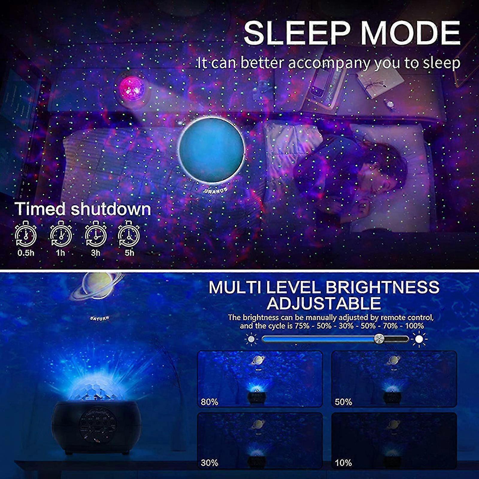 Galaxy Star Projector - LED Starry Night Light for Bedroom - Image 4