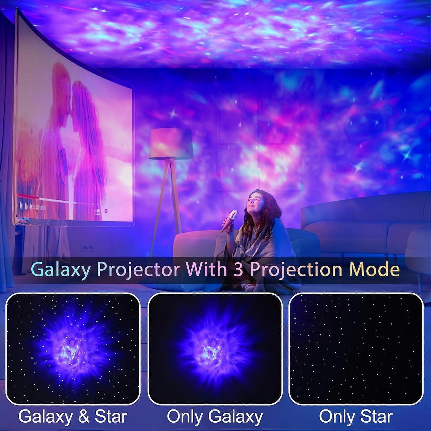 Projector with Bluetooth Speaker - LED Bedroom Light and Sound Projector - Image 3