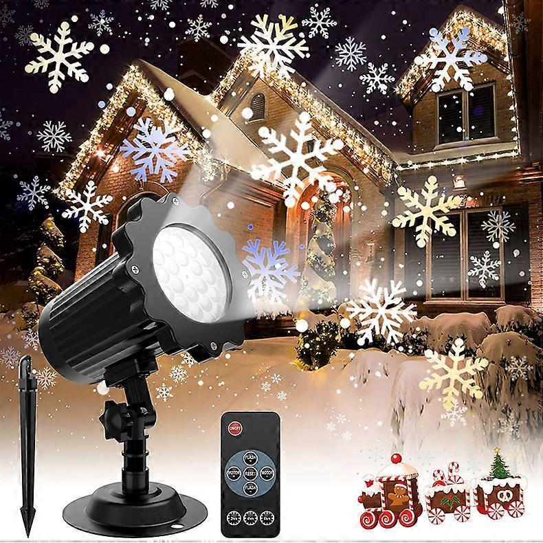 LED Snowflake Projector - Christmas Light Projector for Outdoor and Indoor Use - Image 1