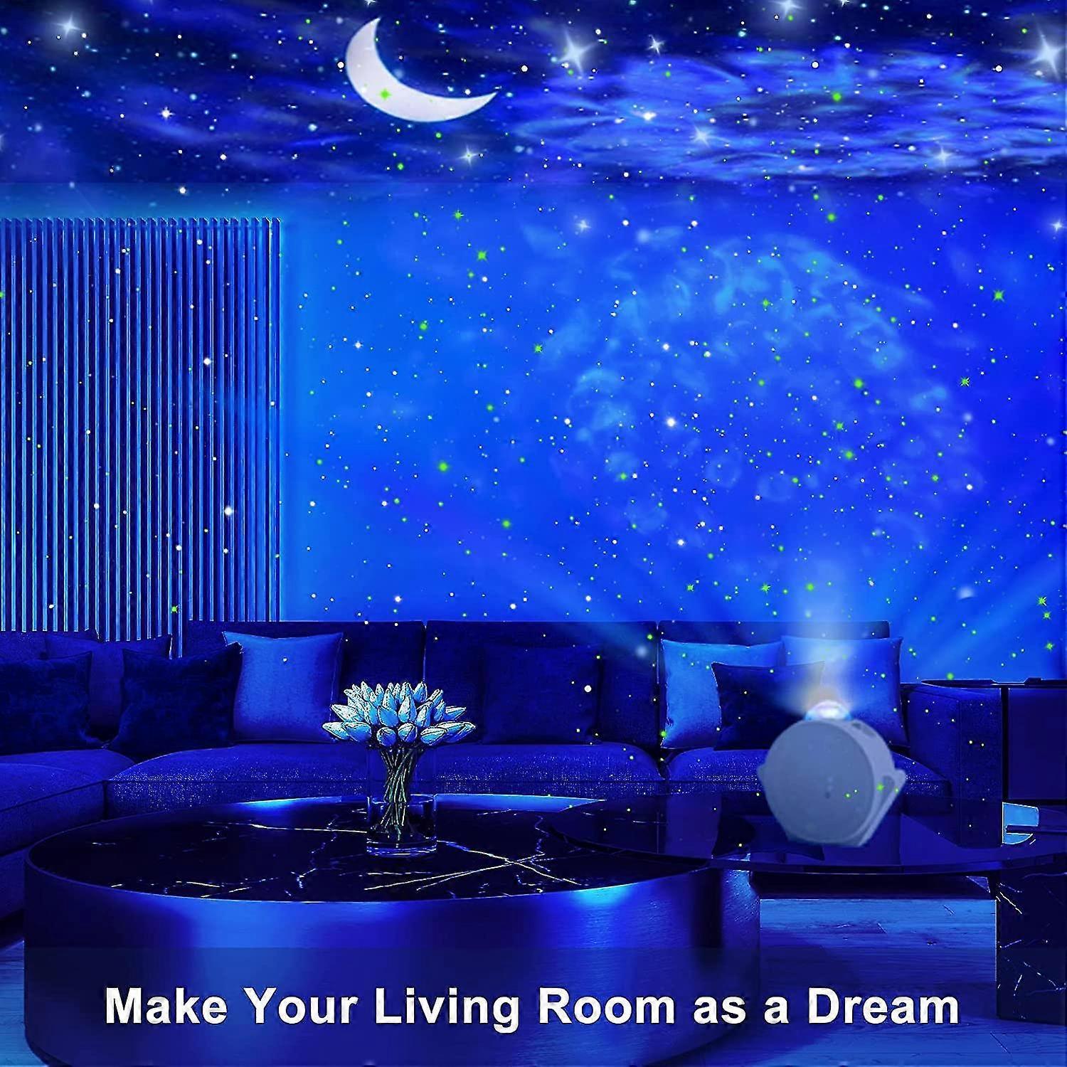 4-in-1 Galaxy Projector with Tooth Serrated Remote - 18 Sky Patterns - Image 4