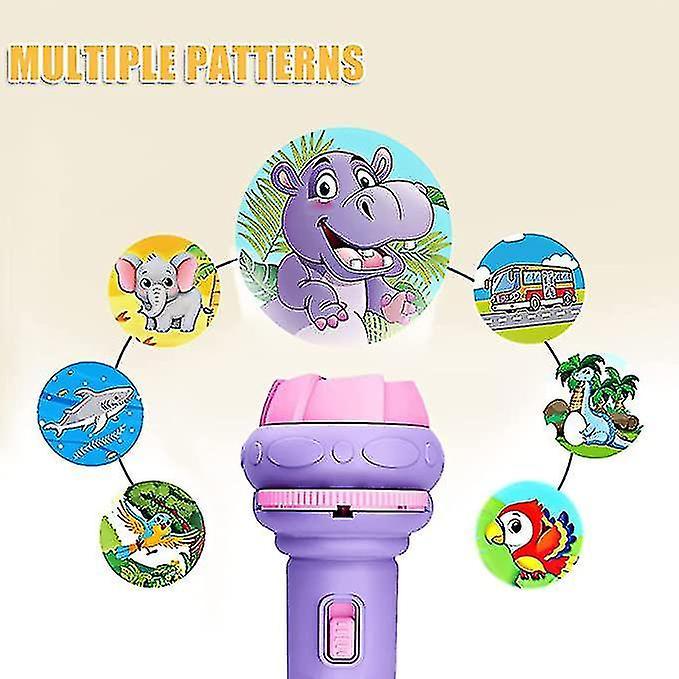 2-in-1 Flashlight Slide Projector with 32 Image Patterns, Battery Operated Torch - Image 3
