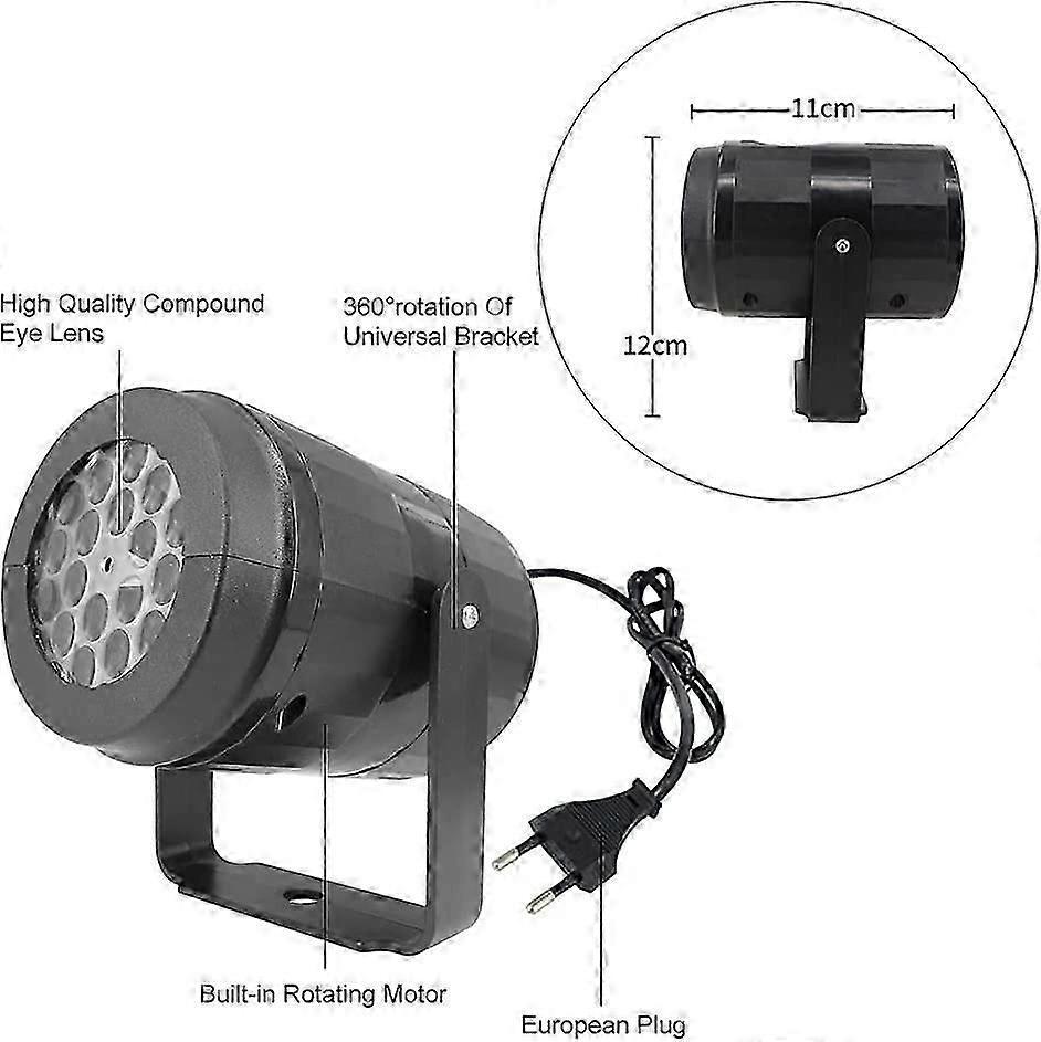Christmas LED Rotating Snowflake Projector Lamp for Home Decor & Party - Image 2