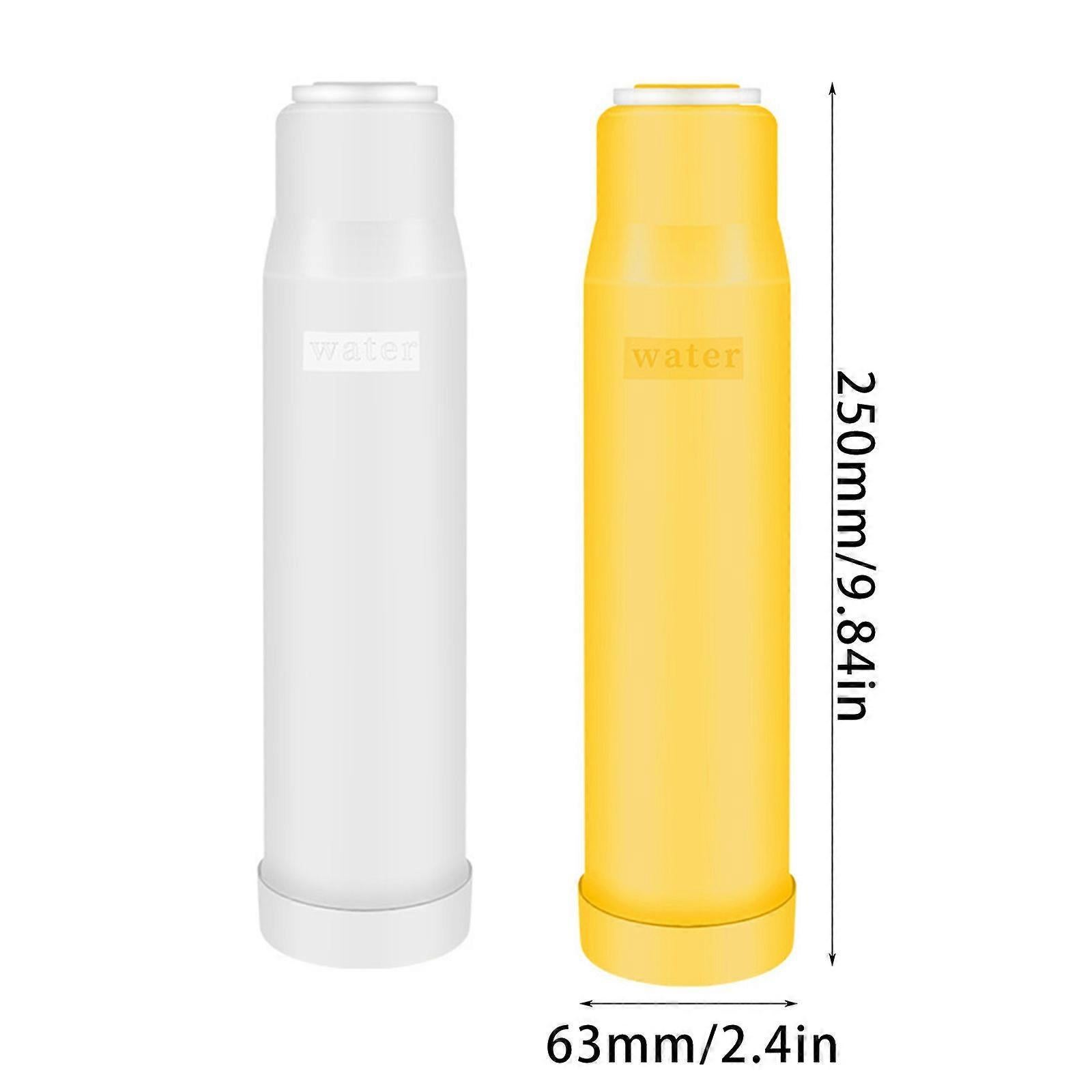 4pcs Carbon Water Filter Cartridges for Kitchen Use (2 Yellow + 2 White) - Image 3