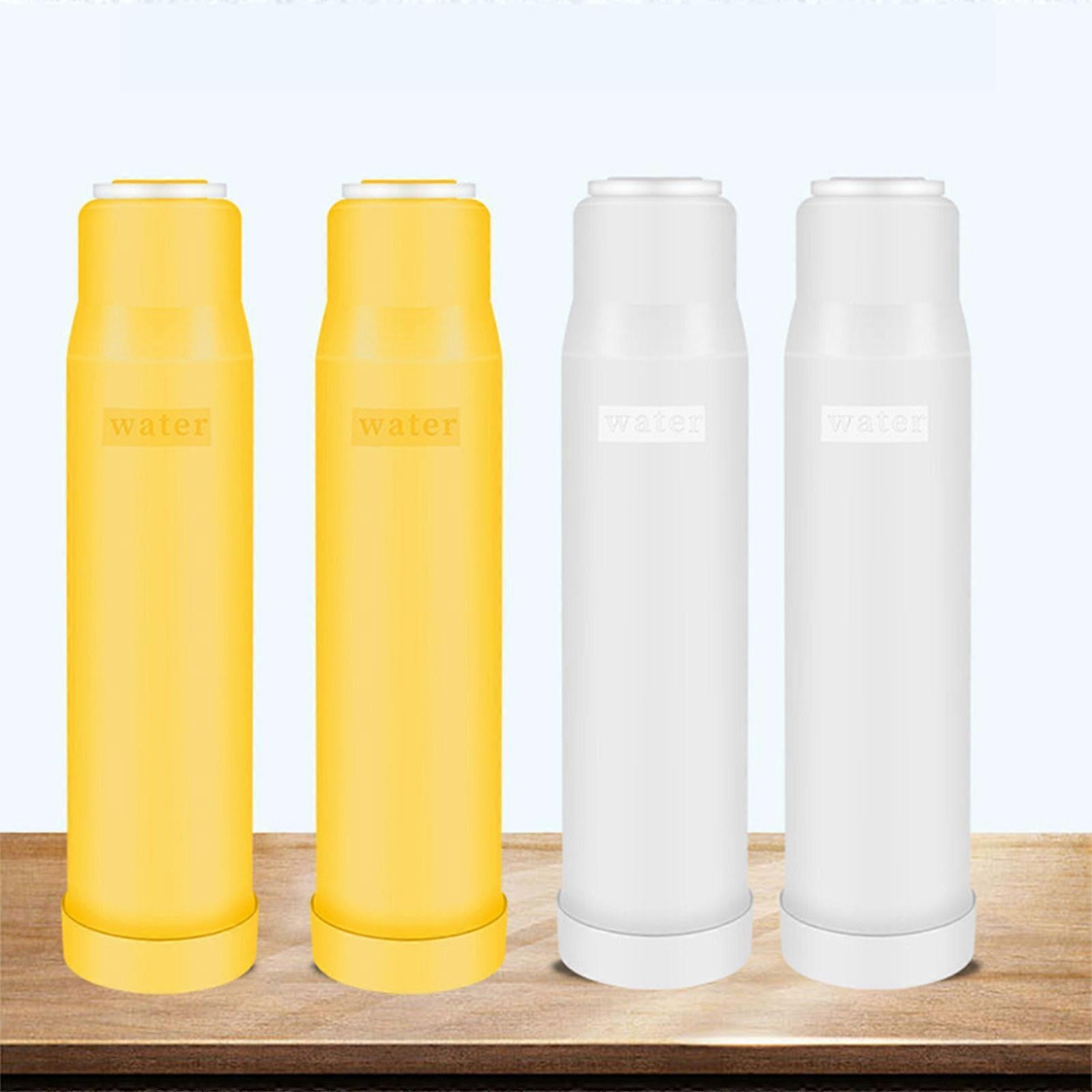 4pcs Carbon Water Filter Cartridges for Kitchen Use (2 Yellow + 2 White) - Image 5