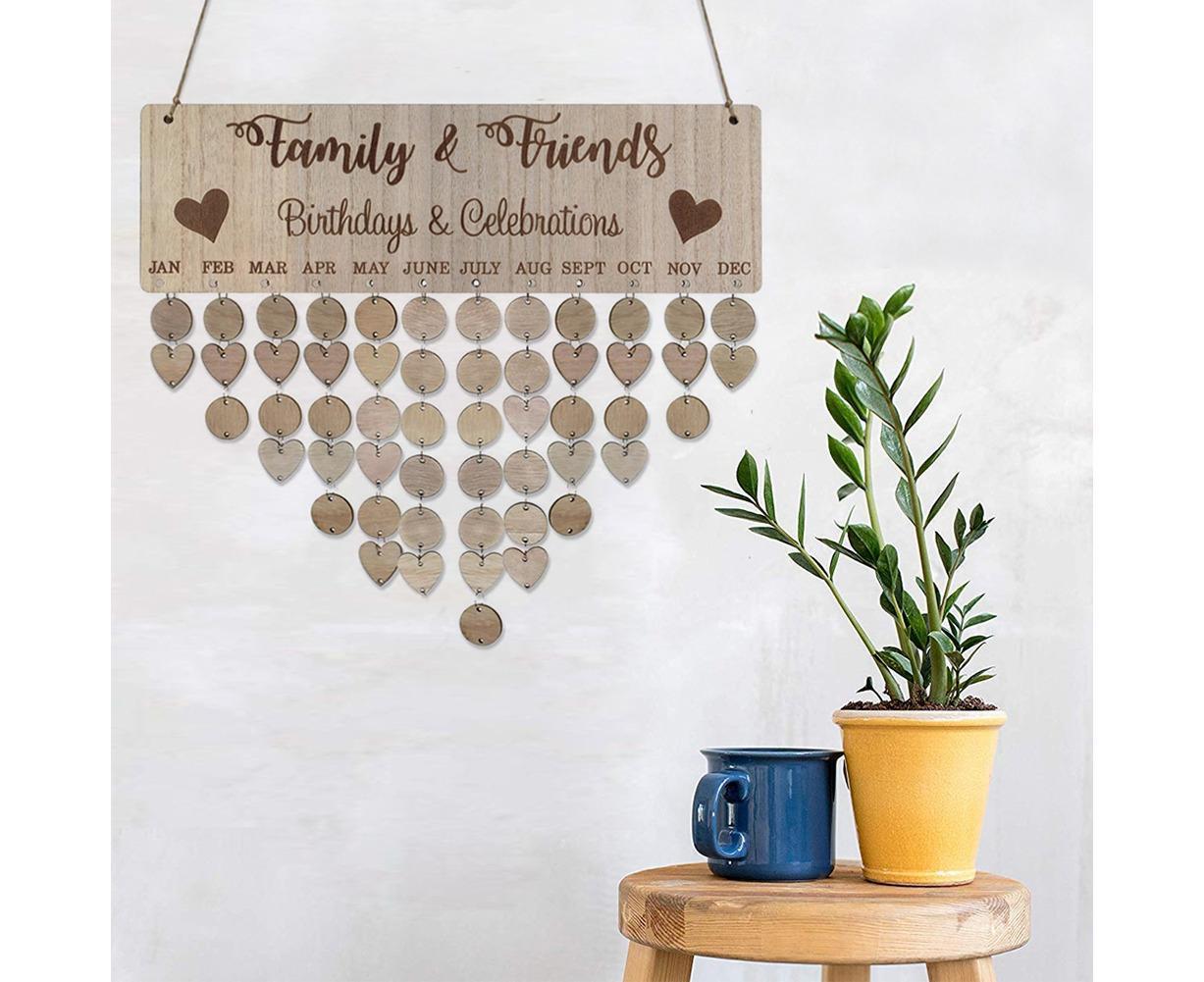 DIY Families Friends Birthday Celebration Calendar Reminder Planner Board Decor - Image 1