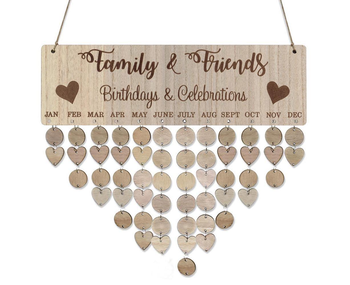 DIY Families Friends Birthday Celebration Calendar Reminder Planner Board Decor - Image 2