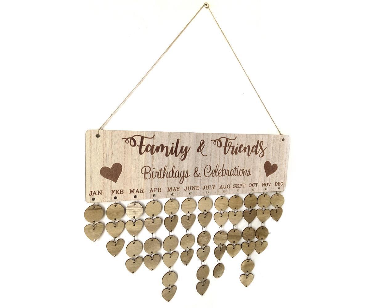DIY Families Friends Birthday Celebration Calendar Reminder Planner Board Decor - Image 4