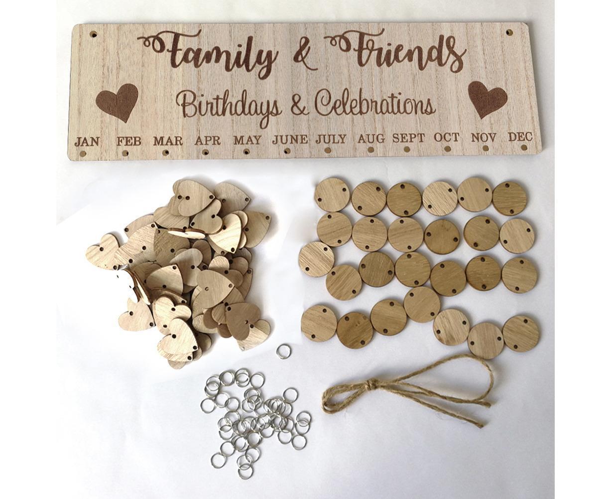DIY Families Friends Birthday Celebration Calendar Reminder Planner Board Decor - Image 7