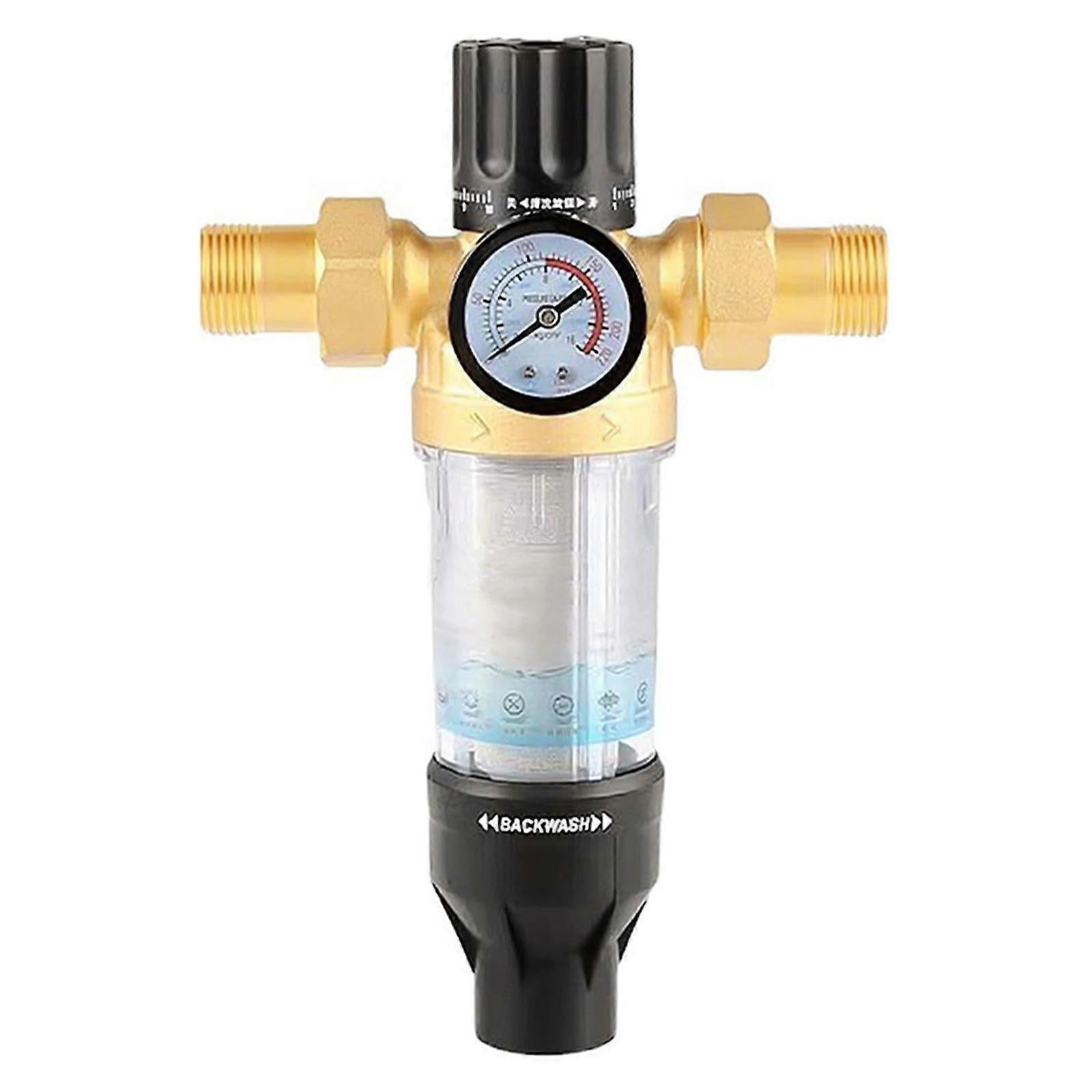 Reusable Spin Down Sediment Filter for Well Tap Hose Water - Image 1