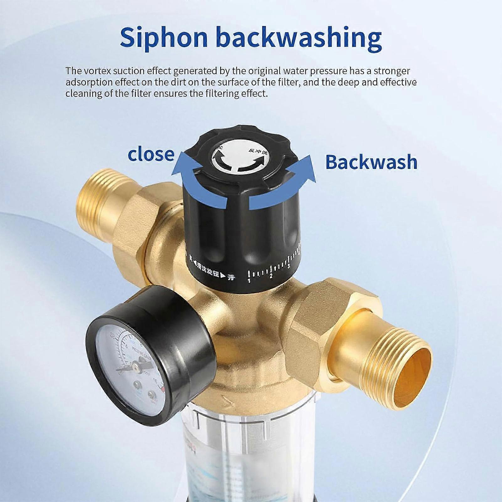 Reusable Spin Down Sediment Filter for Well Tap Hose Water - Image 4