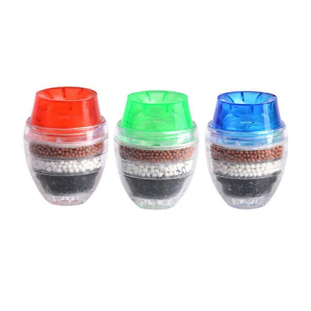 3pcs Activated Charcoal Faucet Mini Water Filters, Water Purifier Cleaner - Image 1