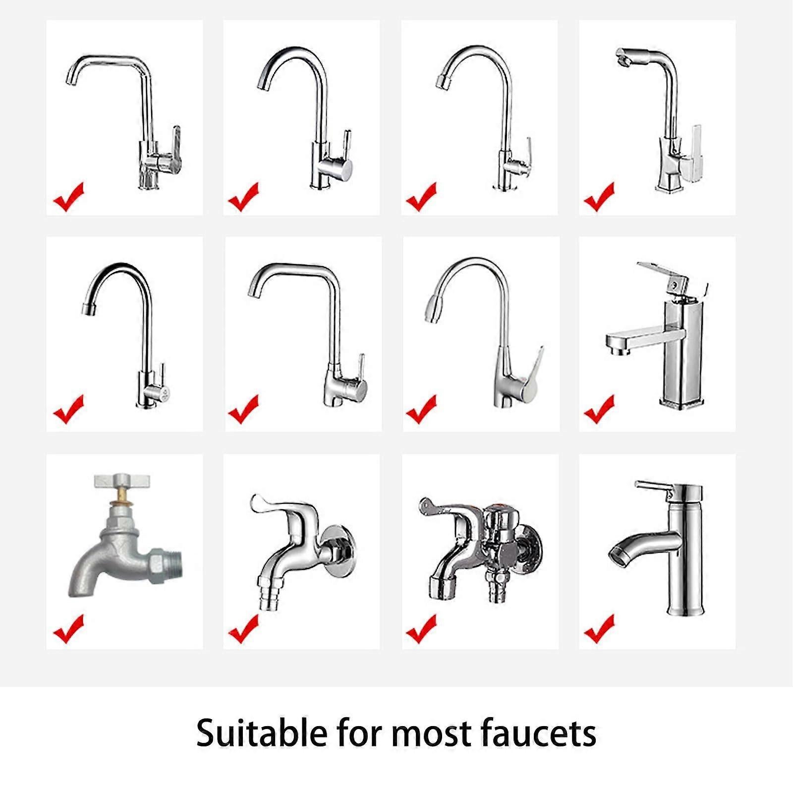 Faucet Water Filter with 2 Cartridges, Rotating Carbon Sink Filter - Image 5