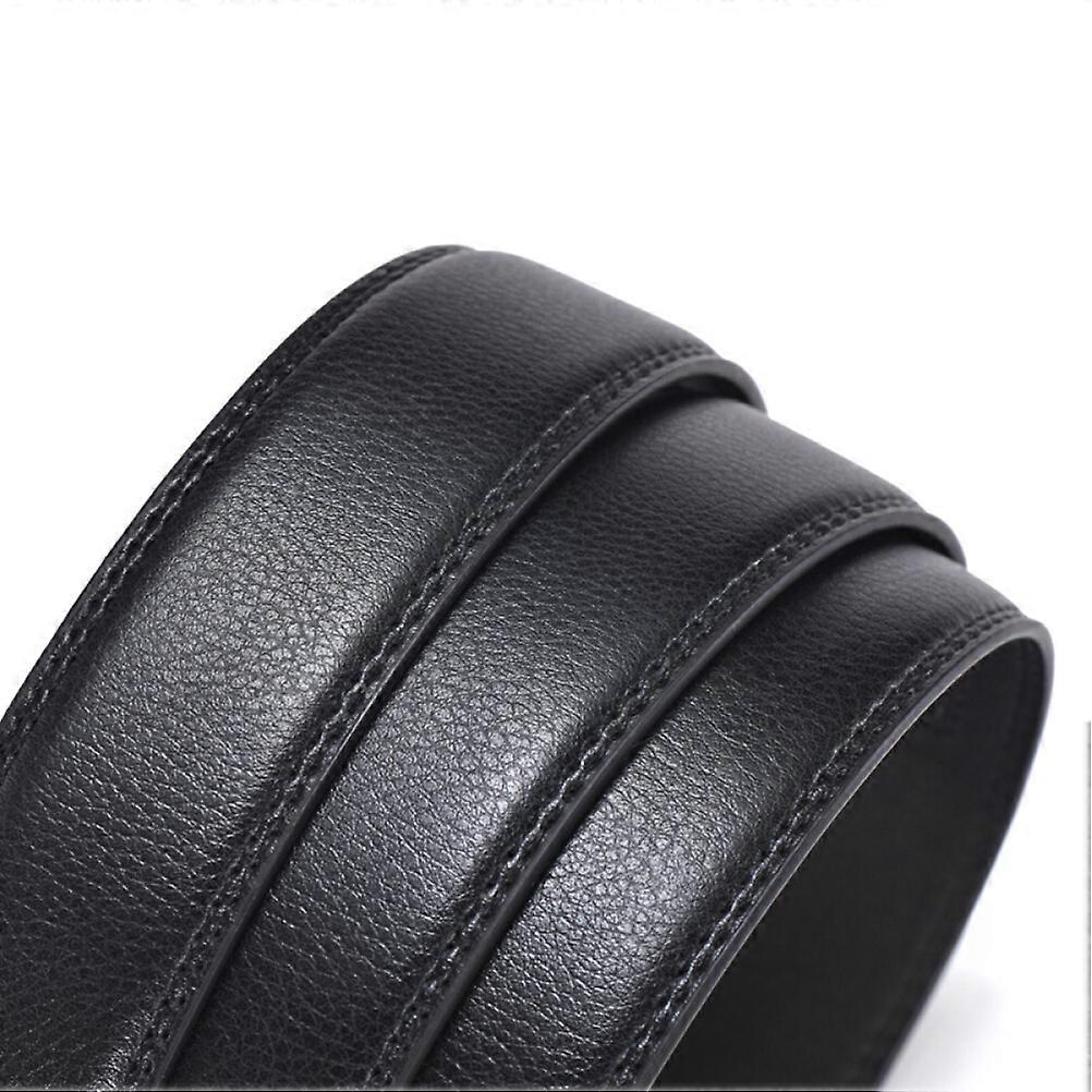 2pcs Men's Genuine Leather Belts for Jeans, Youth Black Leather Belts - Image 2
