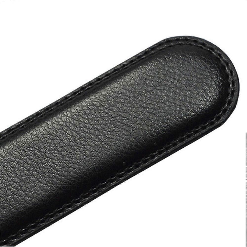 2pcs Men's Genuine Leather Belts for Jeans, Youth Black Leather Belts - Image 3