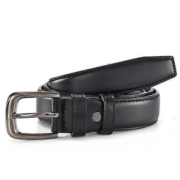 Women's Black Leather Belts for Jeans and Dresses - Image 3