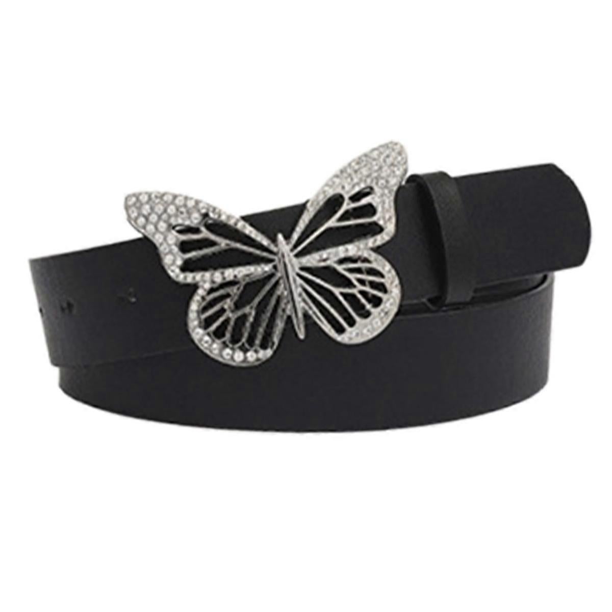 Women's Leather Belt with Buckle for Jeans and Dresses - Image 1