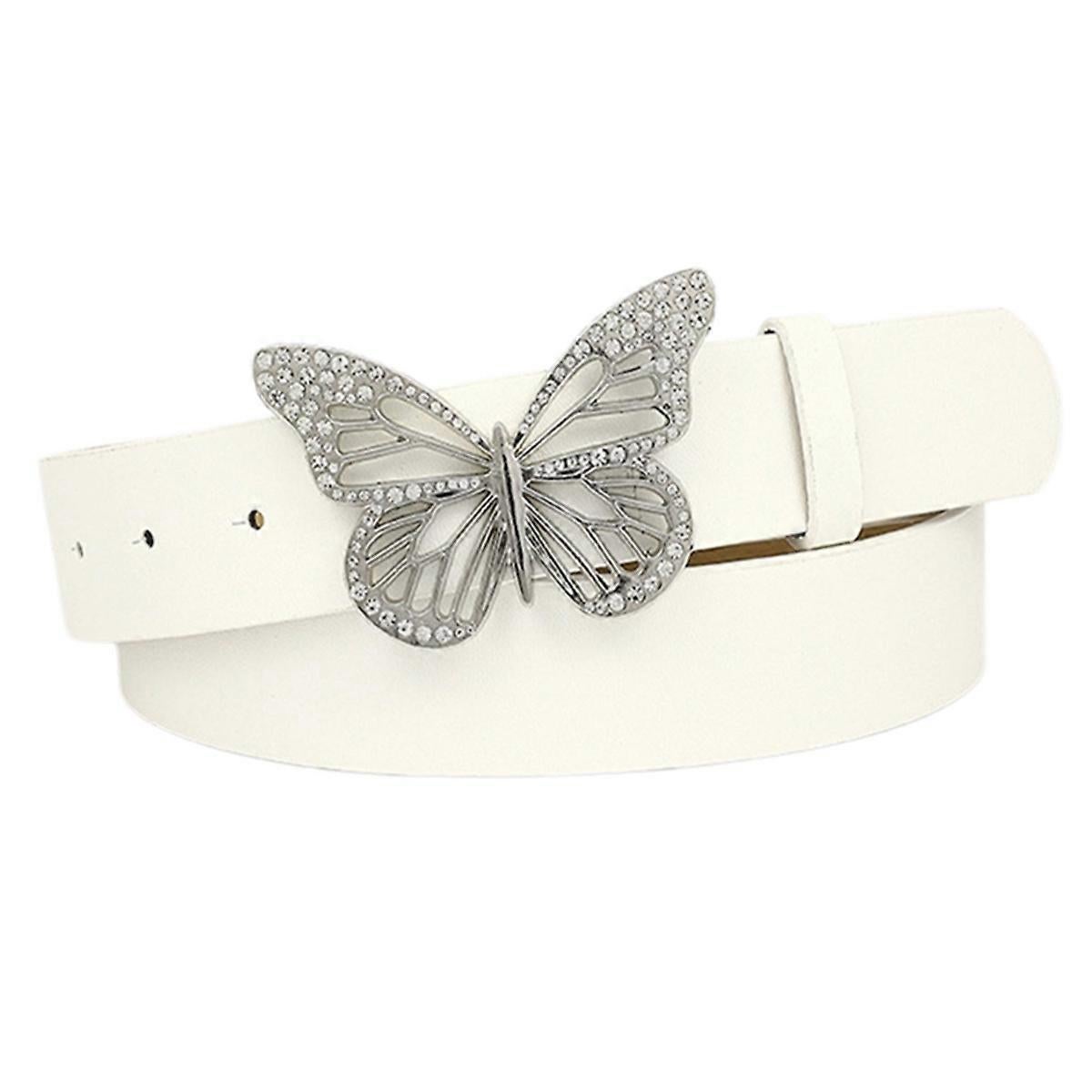 Women's Leather Belt with Buckle for Jeans and Dresses - Image 1